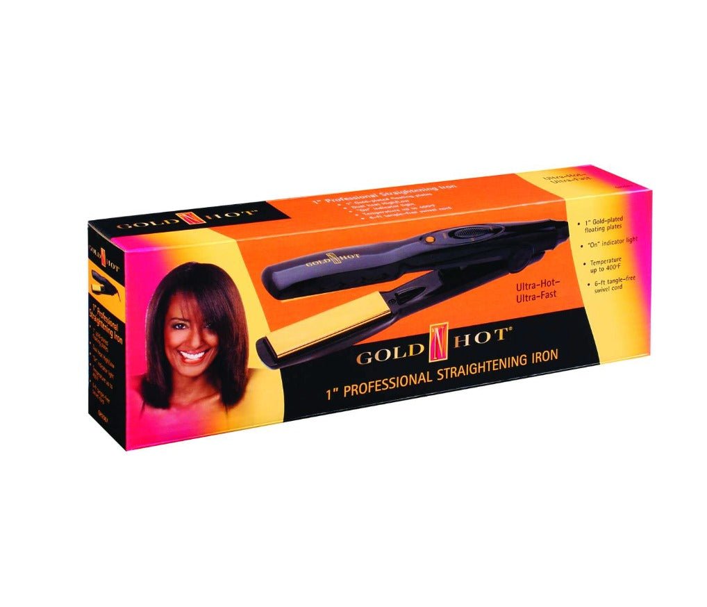 Gold N Hot Gold Plated Straightening Iron - 1" - Beauty Exchange Beauty Supply