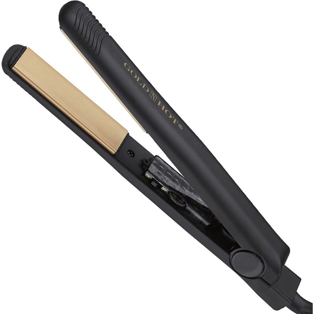 Gold N Hot Professional 1" Ceramic Tourmaline Straightening Iron – Smooth, Frizz - Free Styling with Even Heat - Beauty Exchange Beauty Supply