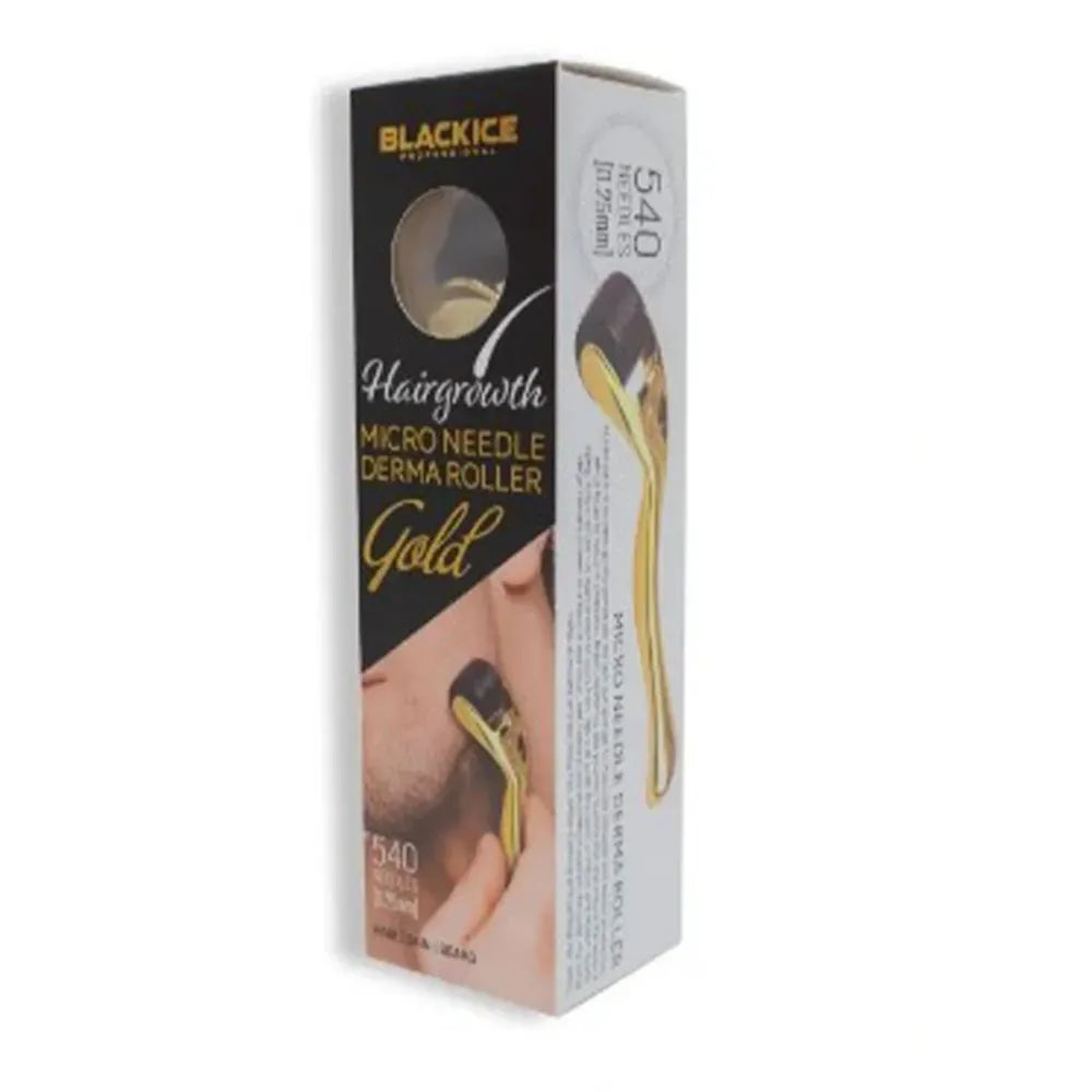 Black Ice Hair Growth Derma Roller – Black & Gold