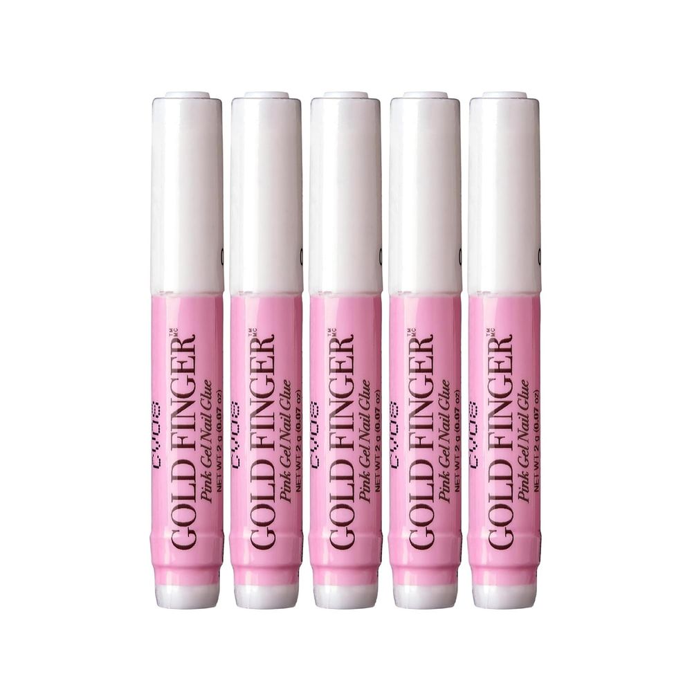 Goldfinger Professional Nail Glue – Super Strong, Fast - Drying, Long - Lasting | Perfect for Acrylic & Press - On Nails | Pack of 5 - Beauty Exchange Beauty Supply