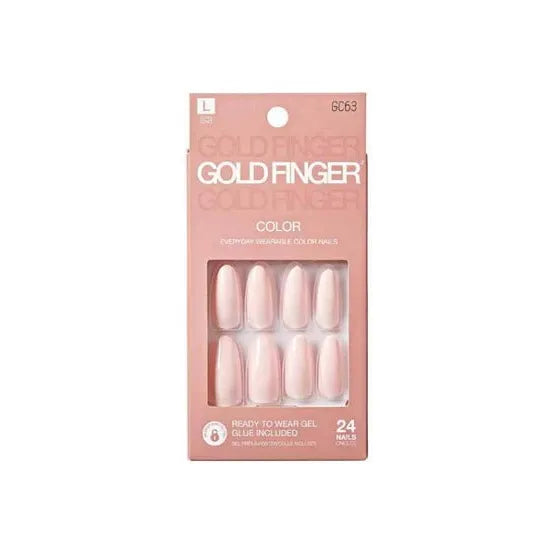 GoldFinger Solid Color Press - On Nails Kit - Beauty Exchange Beauty Supply