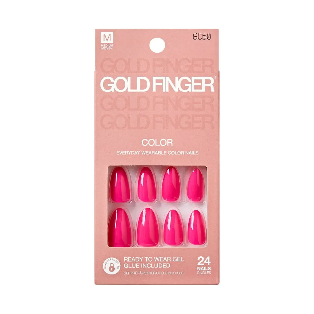 GoldFinger Solid Color Press - On Nails Kit - Beauty Exchange Beauty Supply