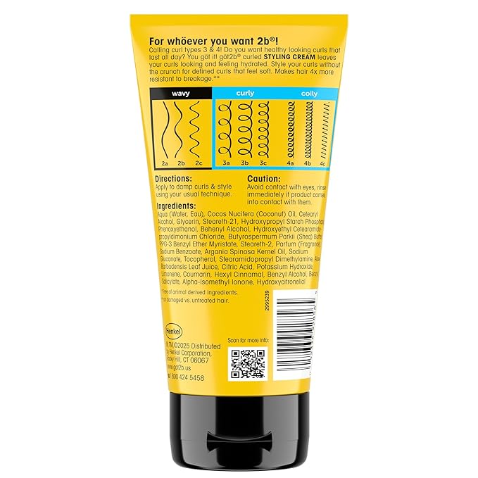 Got2B Curled Styling Cream 6oz - Beauty Exchange Beauty Supply