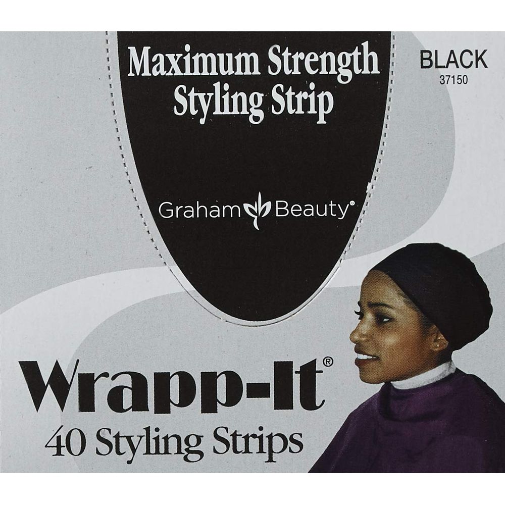 Graham Wrapp - It Styling Strips – Black / White – 40 Strips - Beauty Exchange Beauty Supply