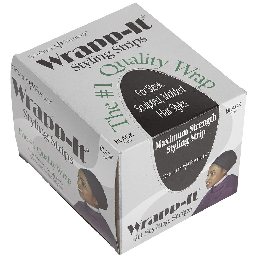 Graham Wrapp - It Styling Strips – Black / White – 40 Strips - Beauty Exchange Beauty Supply