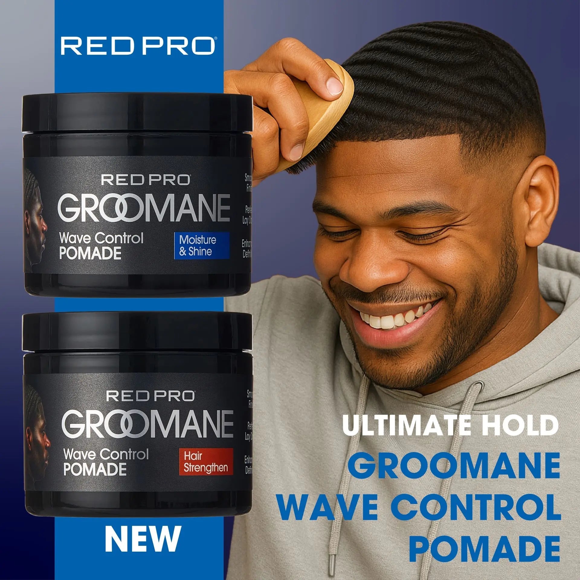 Groomane Wave Control Pomade – 3oz - Beauty Exchange Beauty Supply