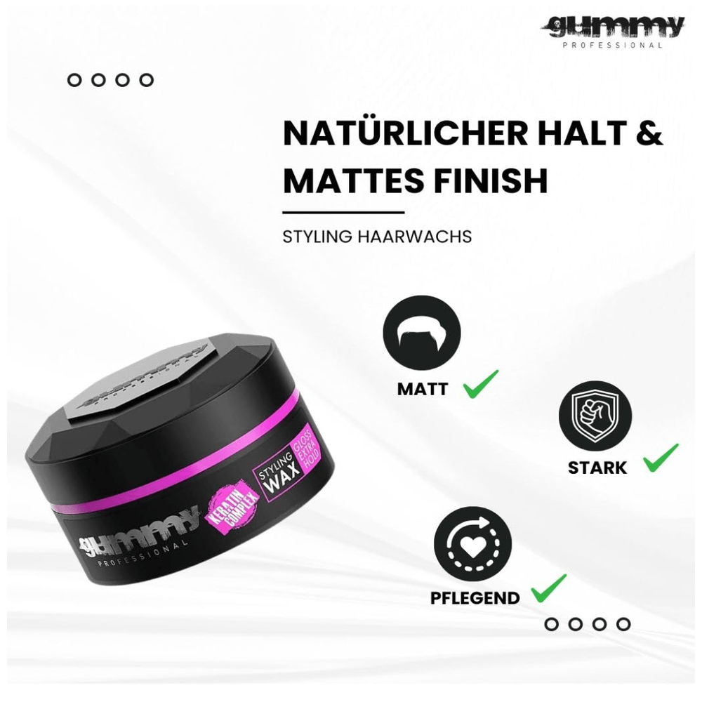 Gummy Styling Wax Gloss Extra Hold & Hard Finish - 5.7oz - Beauty Exchange Beauty Supply