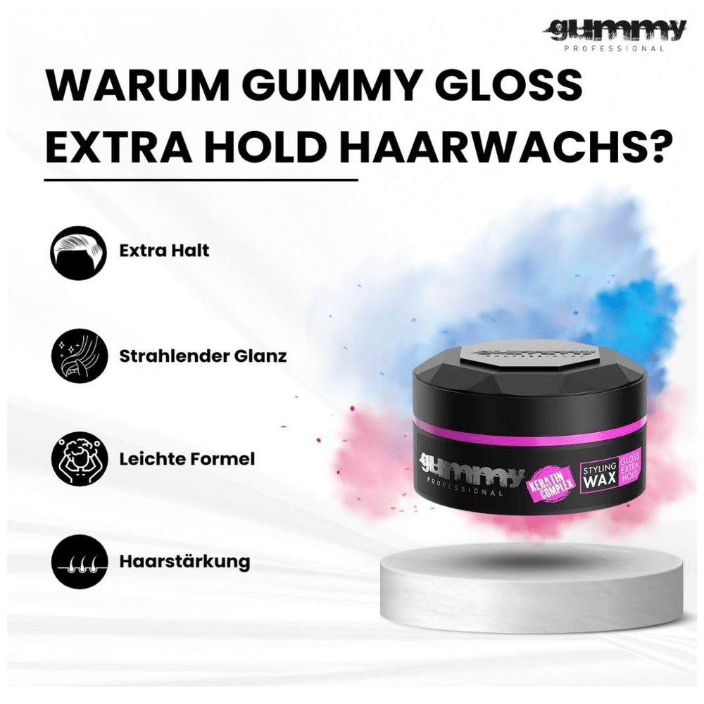 Gummy Styling Wax Gloss Extra Hold & Hard Finish - 5.7oz - Beauty Exchange Beauty Supply
