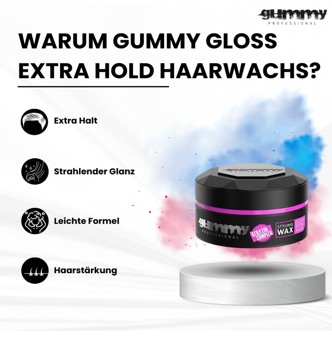 Gummy Styling Wax Gloss Extra Hold & Hard Finish - 5.7oz - Beauty Exchange Beauty Supply