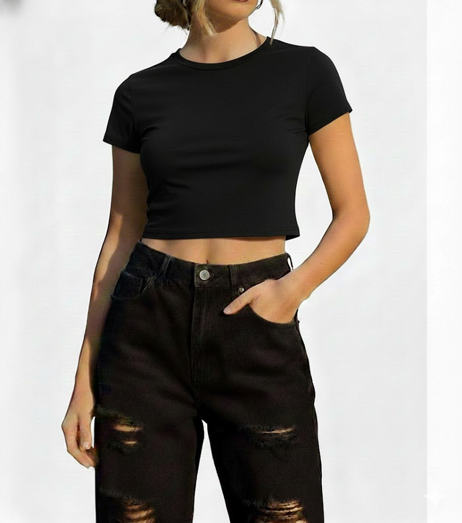 Dodo Short Sleeve Crop T-shirt