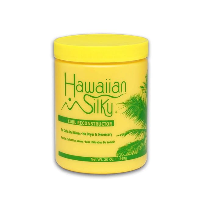 Hawaiian Silky Curl Reconstructor – Yellow Formula, 20 oz - Beauty Exchange Beauty Supply