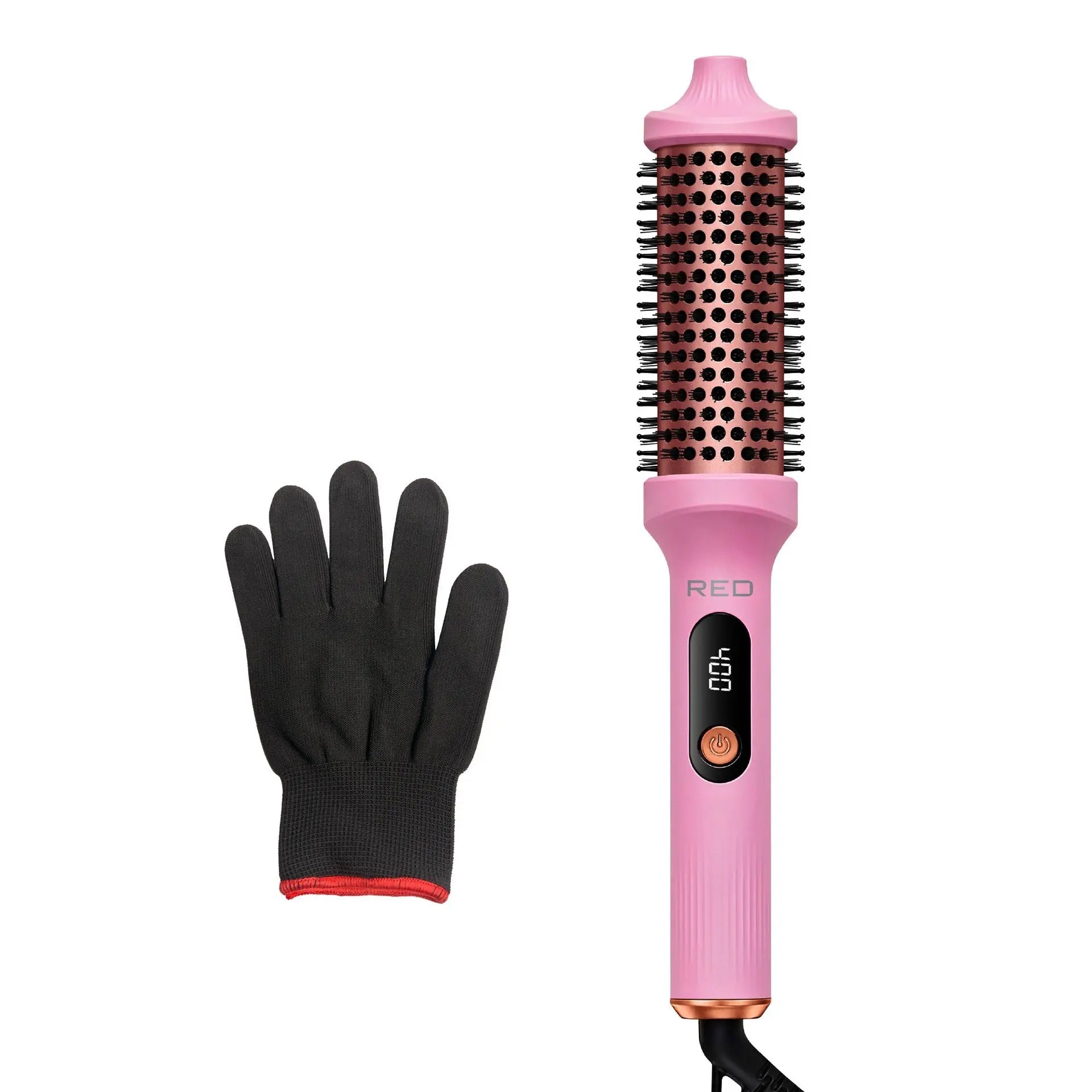 Heated Roll Brush 2 in 1 Curling Iron & Volumizing Hair Brush - Beauty Exchange Beauty Supply