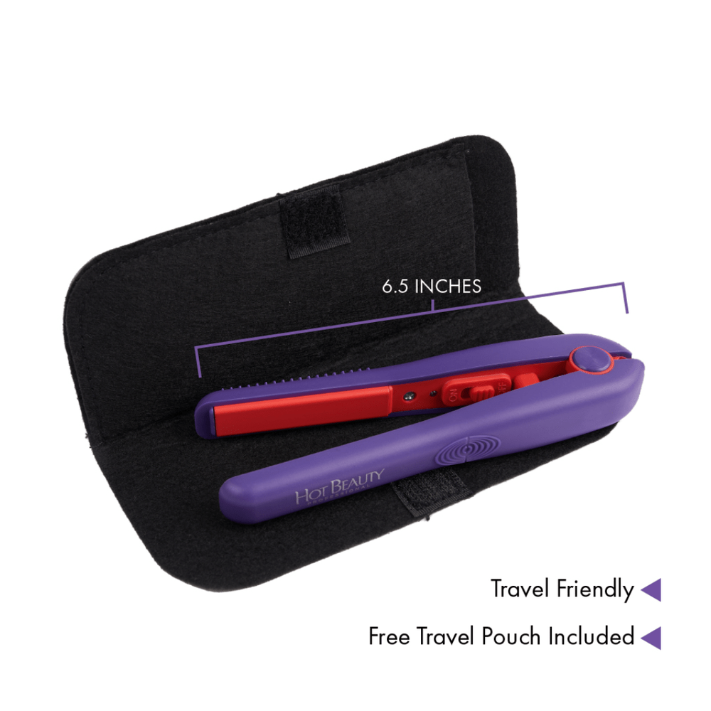 Hot Beauty Ceramic Mini Flat Iron – 1/2" - Beauty Exchange Beauty Supply