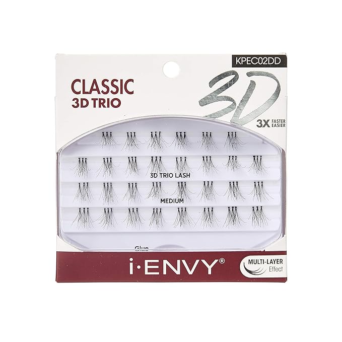 i - ENVY Classic 3D Trio Eyelash Clusters - Beauty Exchange Beauty Supply