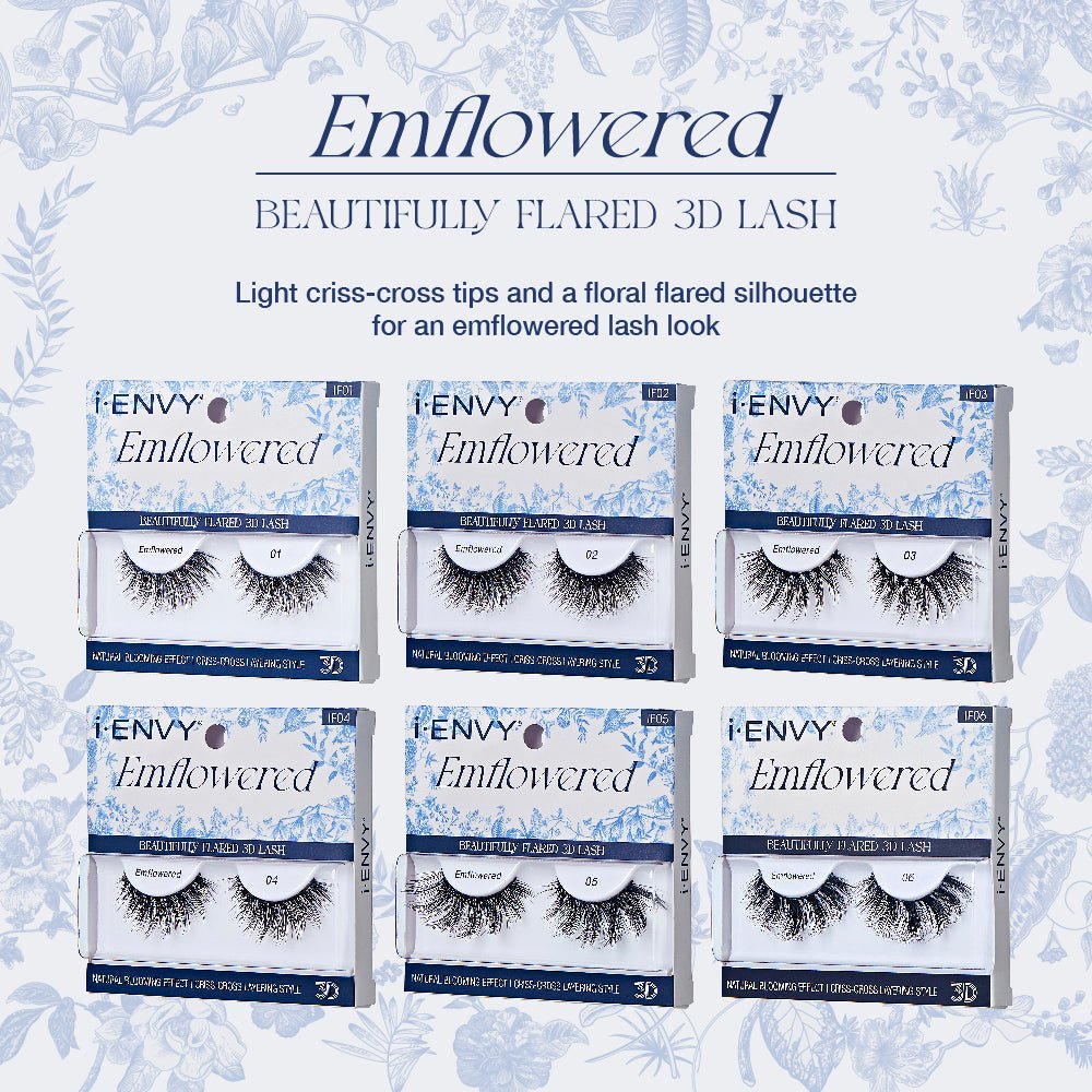 IENVY by KISS Emflowered Lashes Criss - Cross Layered Beauty - Beauty Exchange Beauty Supply
