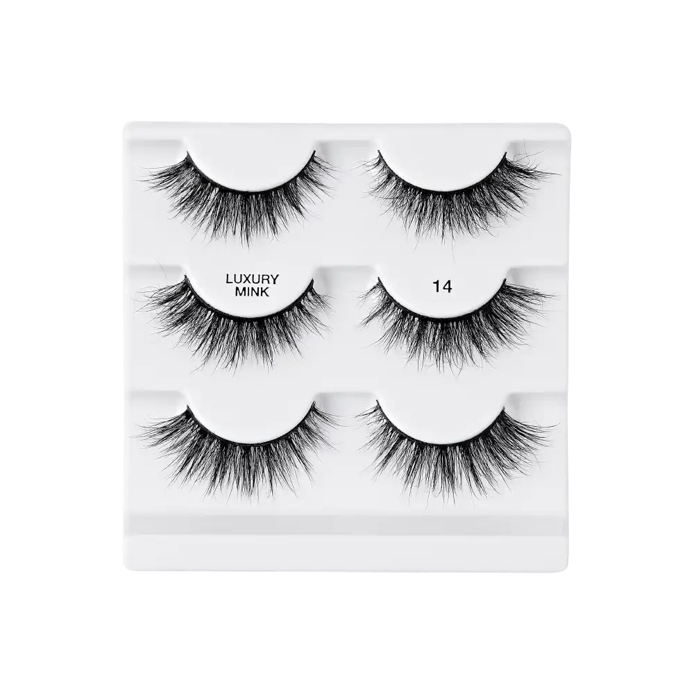 IENVY by KISS Luxury Mink Lashes Multi Pack – 100% Real Mink | Ultra - Soft, Glamorous Eye Look | Styles #01, #03, #06, #14, #15 - Beauty Exchange Beauty Supply