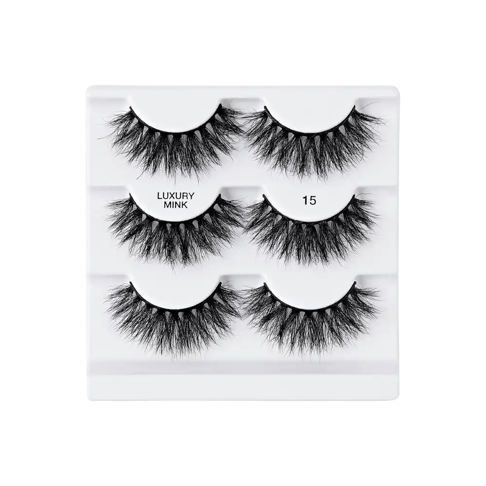 IENVY by KISS Luxury Mink Lashes Multi Pack – 100% Real Mink | Ultra - Soft, Glamorous Eye Look | Styles #01, #03, #06, #14, #15 - Beauty Exchange Beauty Supply