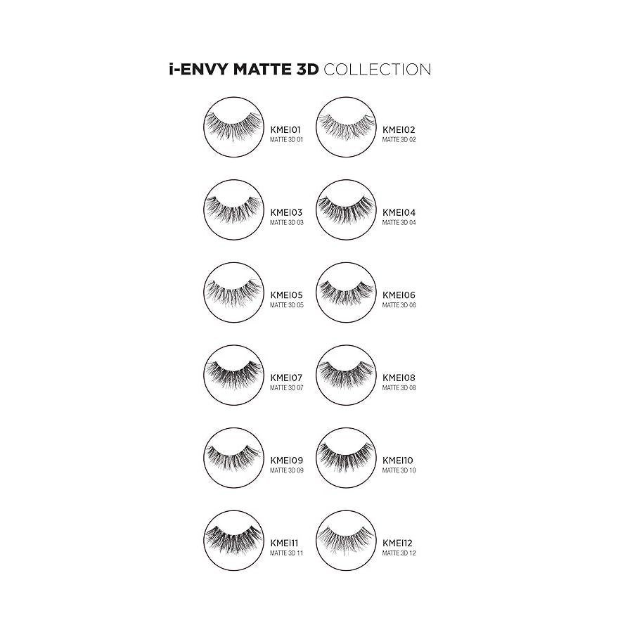 iEnvy by Kiss Matte 3D Lashes – Soft - Beauty Exchange Beauty Supply