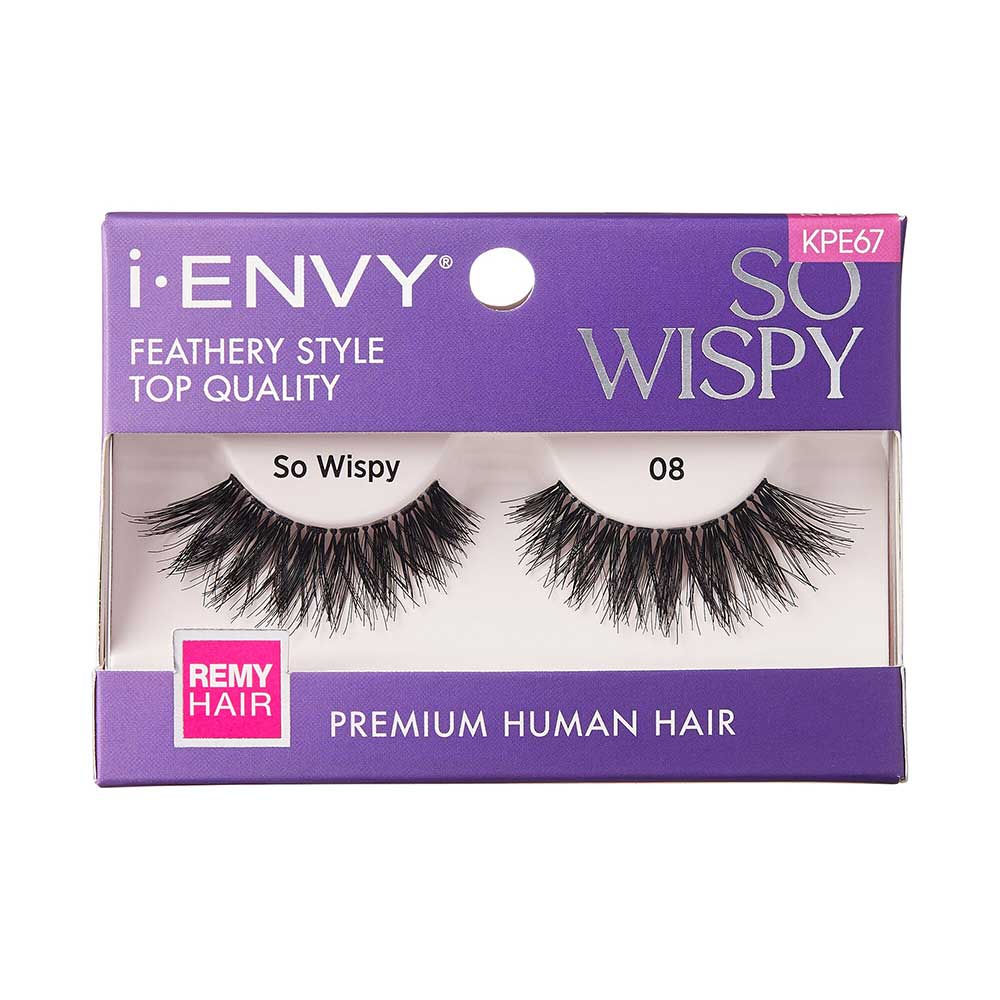 iEnvy by Kiss So Wispy Premium Human Hair Lashes - Beauty Exchange Beauty Supply