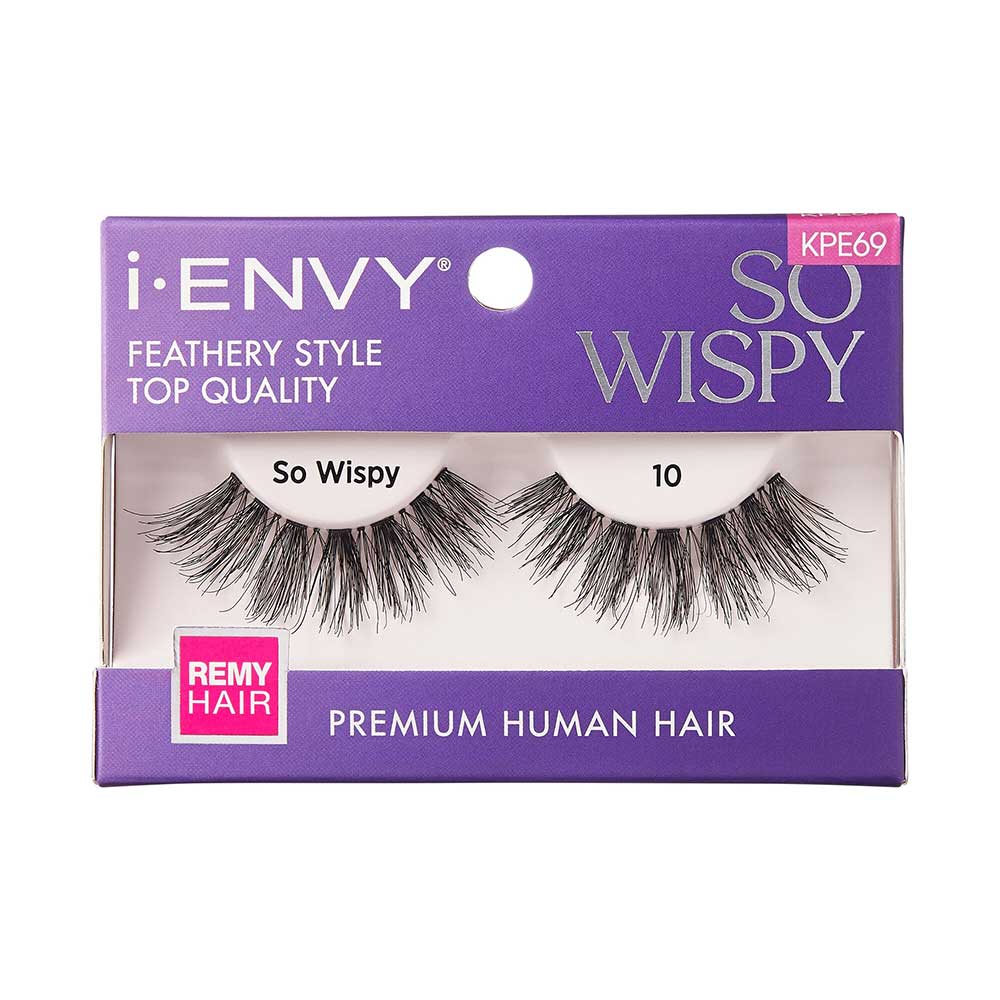 iEnvy by Kiss So Wispy Premium Human Hair Lashes - Beauty Exchange Beauty Supply