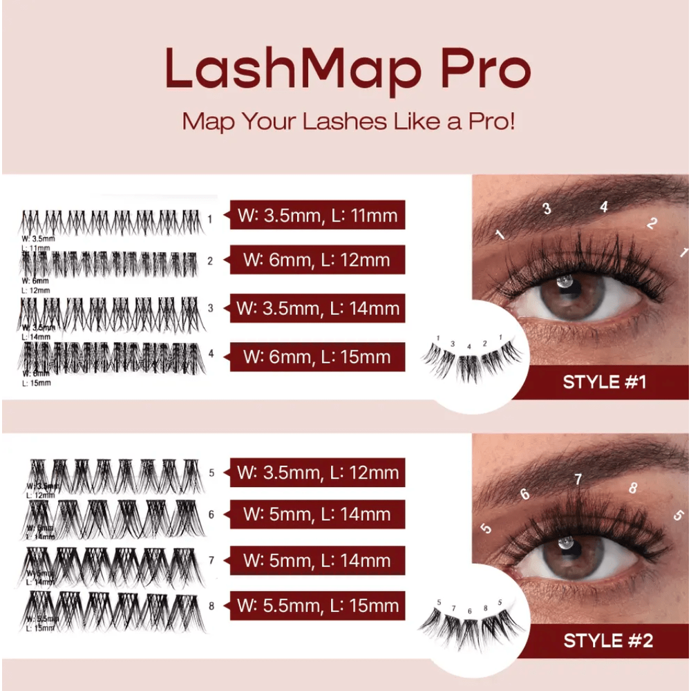 iENVY LashMap Pro Cluster Lash Kit – With Tweezer - Beauty Exchange Beauty Supply