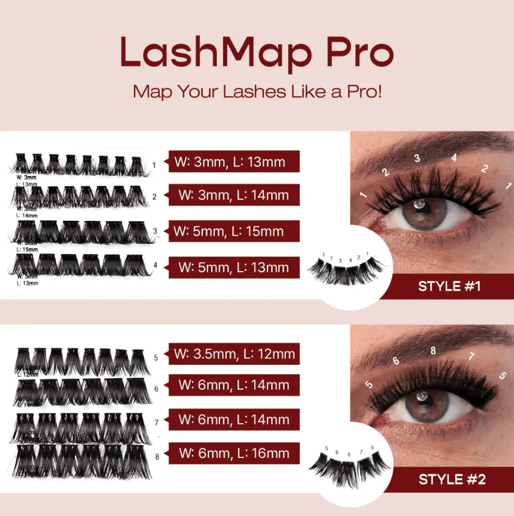 iENVY LashMap Pro Cluster Lash Kit – With Tweezer - Beauty Exchange Beauty Supply