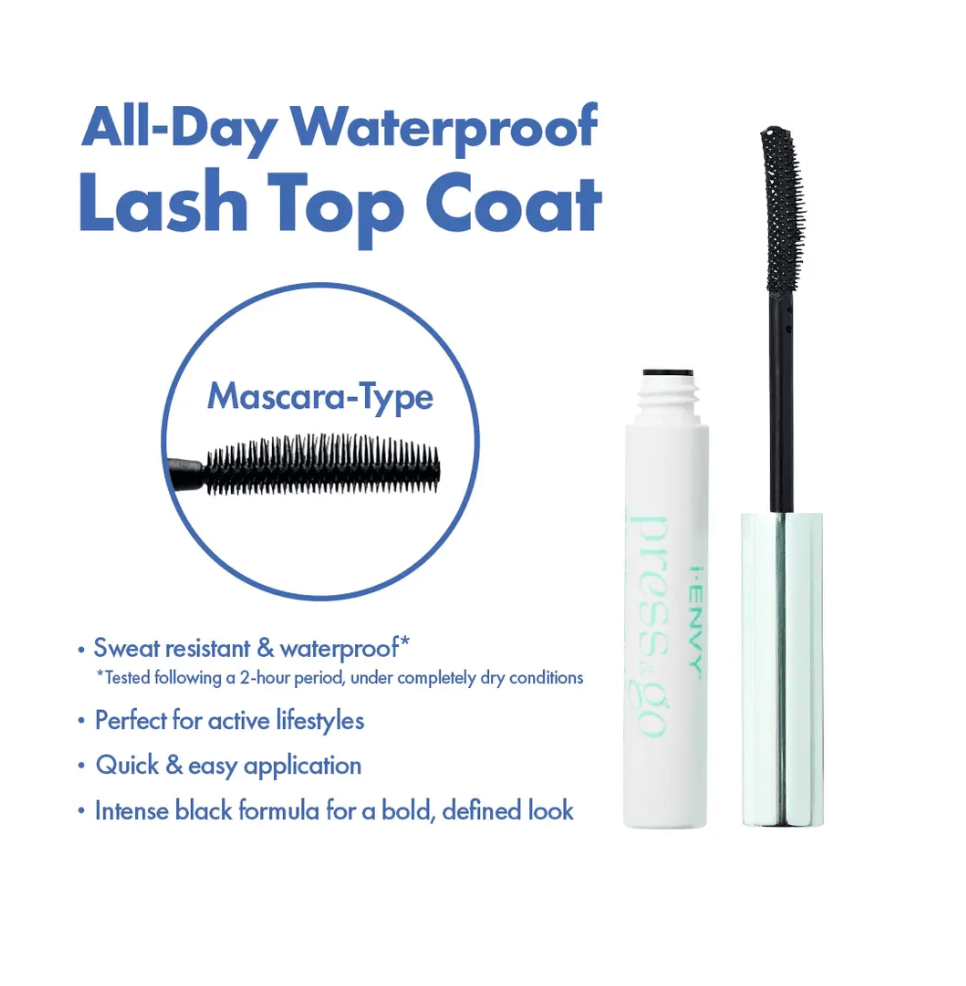 IENVY Press & Go Waterproof Lash Top Coat – 4.2g - Beauty Exchange Beauty Supply