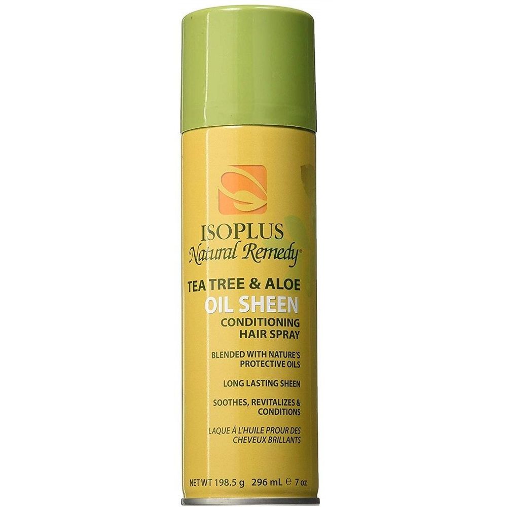 Isoplus Natural Remedy Oil Sheen – Tea Tree & Aloe – 7 oz & 2 oz - Beauty Exchange Beauty Supply