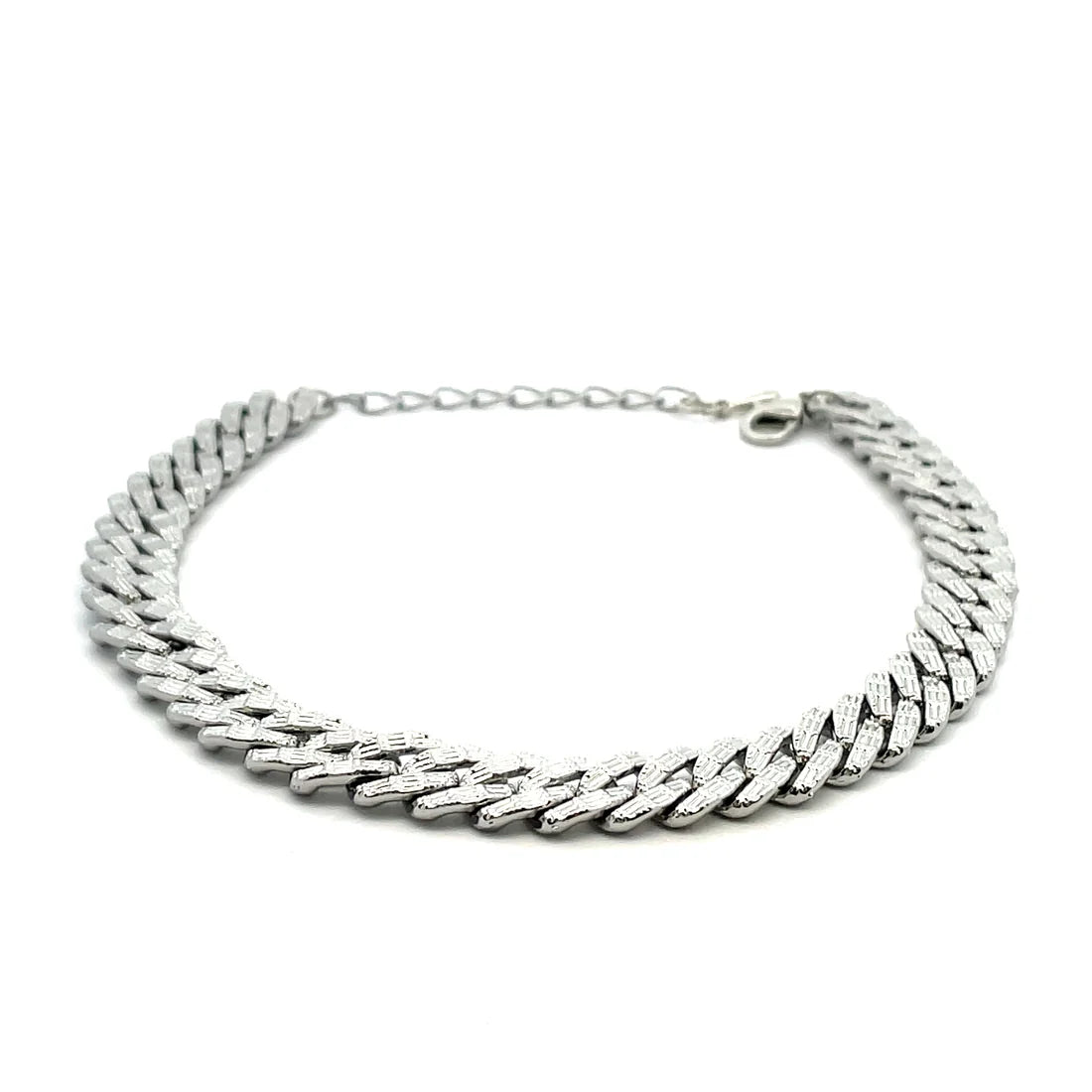The One Jewelry Iced Anklet & Bracelet