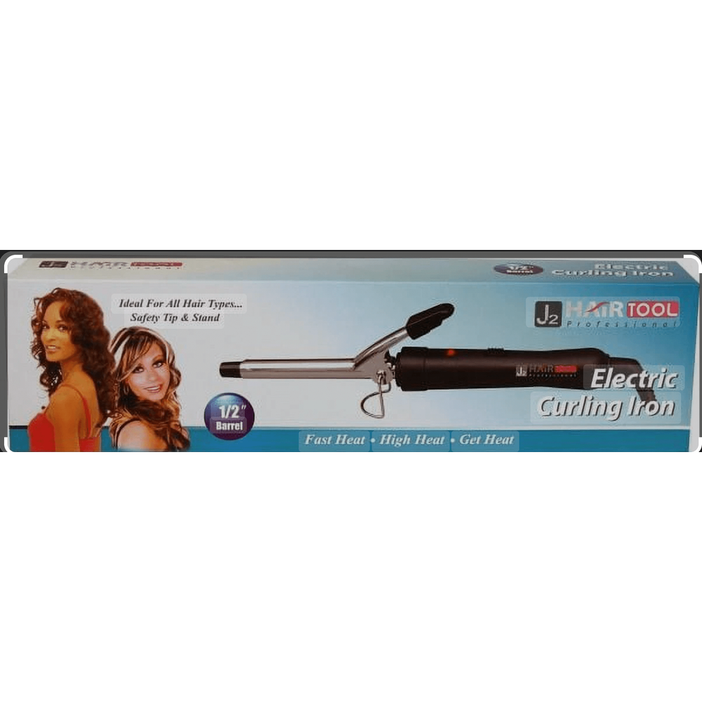 J2 Electric Curling Iron – 1" & 1/2" Barrels for Defined Curls & Smooth Styling - Beauty Exchange Beauty Supply