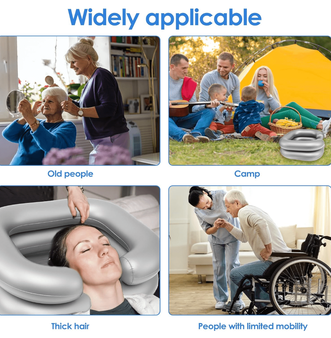 J2 Inflatable Hair Washing Basin – Grey - Beauty Exchange Beauty Supply