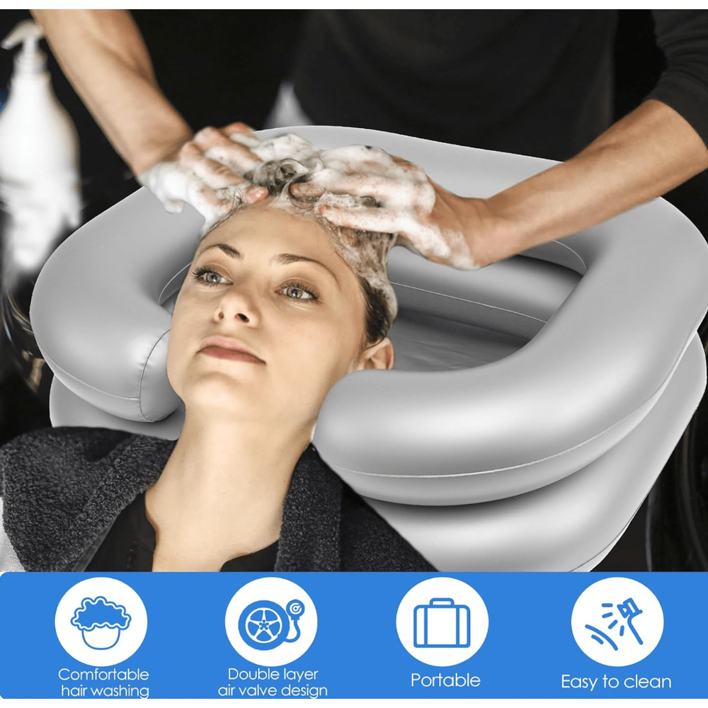 J2 Inflatable Hair Washing Basin – Grey - Beauty Exchange Beauty Supply