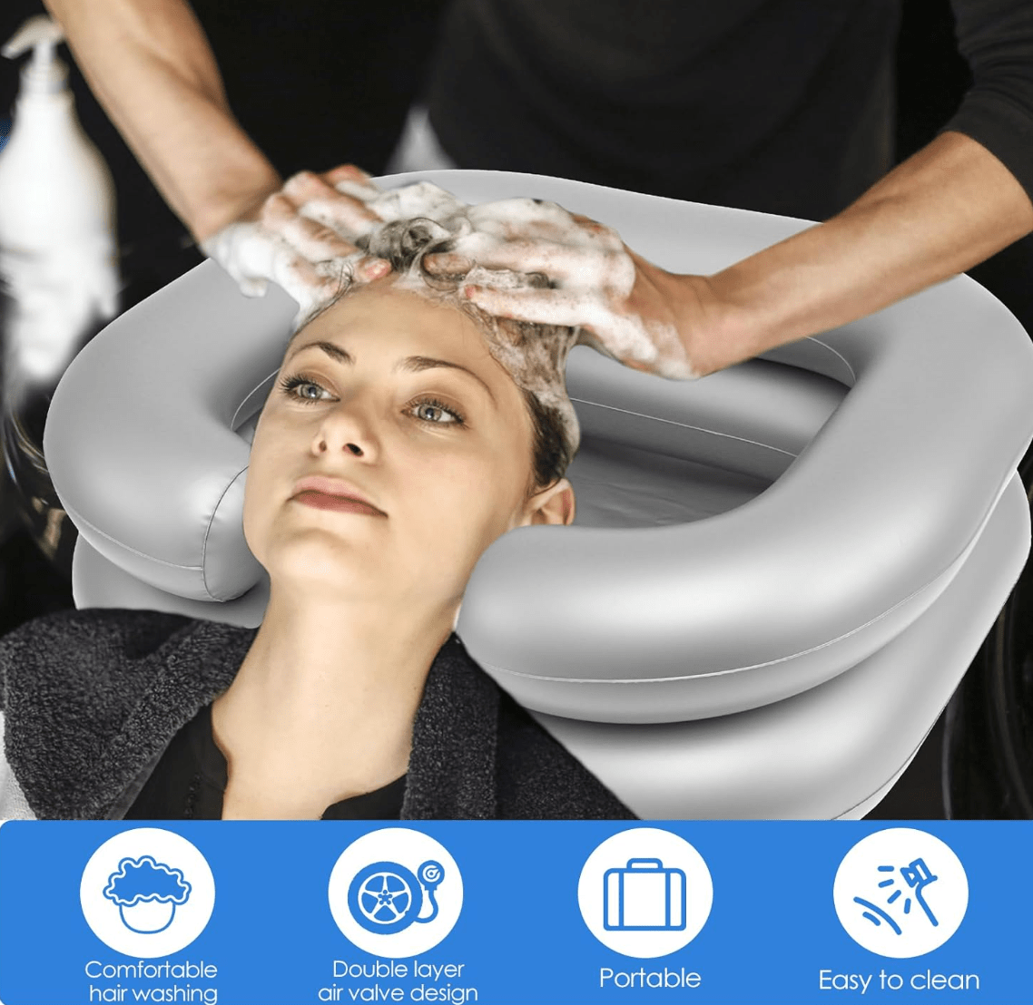 J2 Inflatable Hair Washing Basin – Grey - Beauty Exchange Beauty Supply