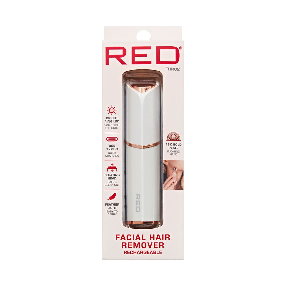 Red by Kiss 18K Gold Rechargeable Facial Hair Remover