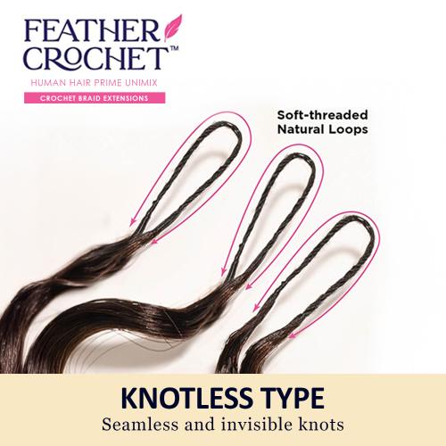 Janet Collection Encore La Vie Feather Crochet Human Hair Blend Deep – 18″ - Beauty Exchange Beauty Supply