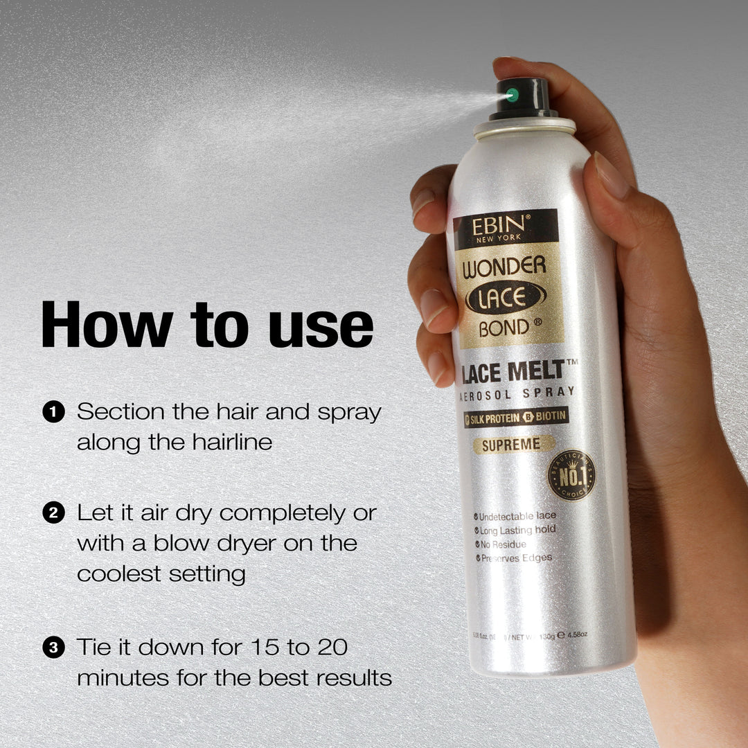 Ebin Wonder Lace Bond Lace Melt Aerosol Spray