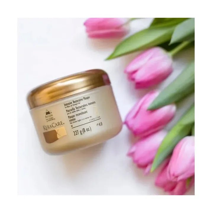 KeraCare Intensive Restorative Masque 8 oz – Deep Repair Treatment for Dry, Damaged, or Chemically Treated Hair - Beauty Exchange Beauty Supply