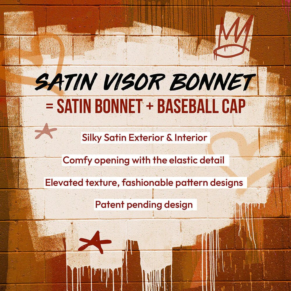 Keyshia Cole x Red by Kiss Silky Satin Visor Bonnet – Style Meets Hair Protection (One Size Fits Most)) - Beauty Exchange Beauty Supply