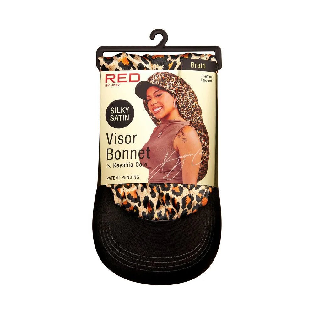 Keyshia Cole x Red by Kiss Silky Satin Visor Bonnet – Style Meets Hair Protection (One Size Fits Most)) - Beauty Exchange Beauty Supply