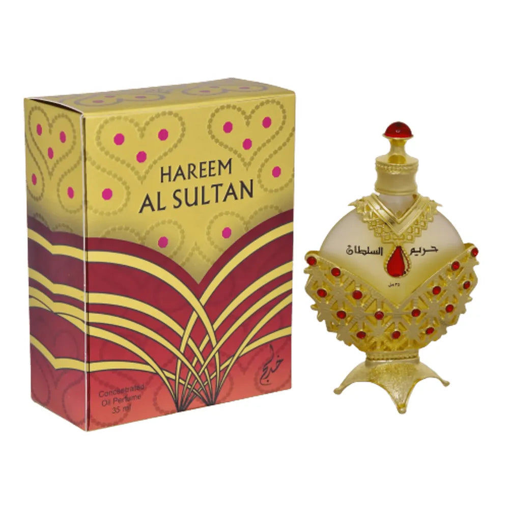 KHADLAJ Hareem Al Sultan Gold Perfume Oil – 1.18 oz - Beauty Exchange Beauty Supply