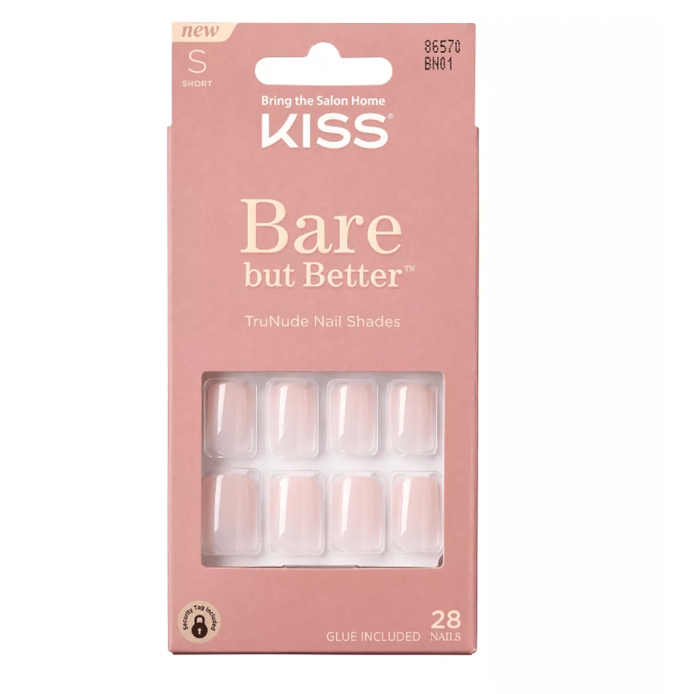 KISS Bare but Better Premium Nails – Shiny TruNude Shades (BN & BNP Series) - Beauty Exchange Beauty Supply