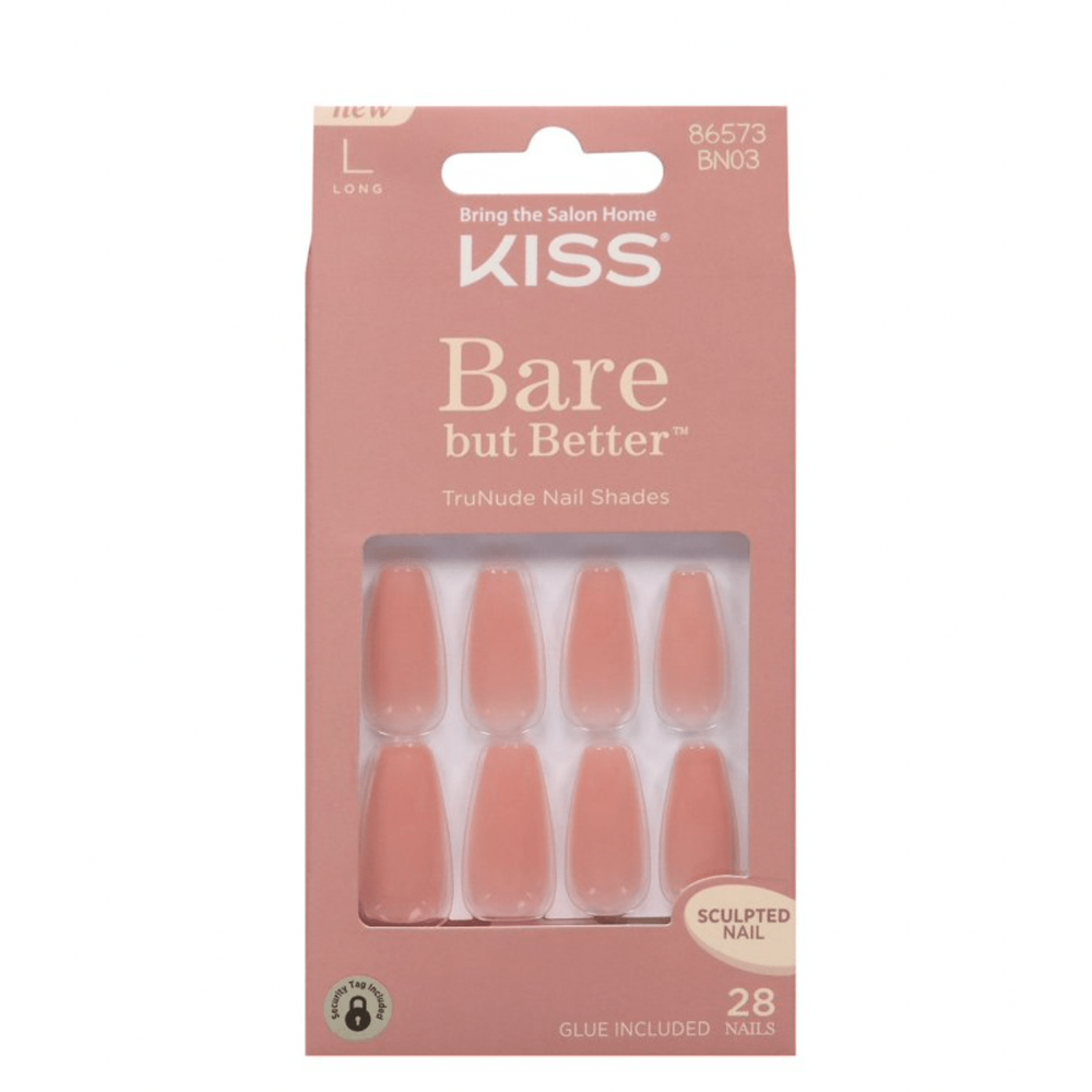 KISS Bare but Better Premium Nails – Shiny TruNude Shades (BN & BNP Series) - Beauty Exchange Beauty Supply