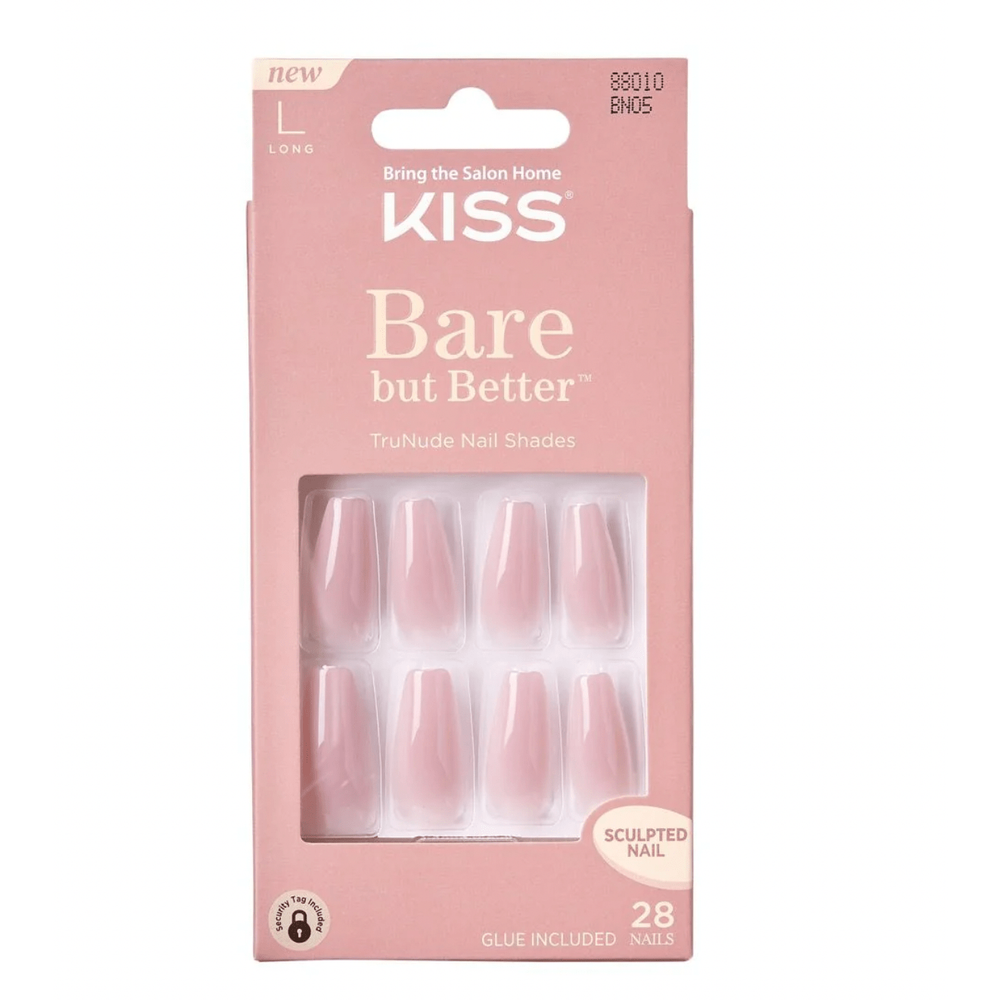 KISS Bare but Better Premium Nails – Shiny TruNude Shades (BN & BNP Series) - Beauty Exchange Beauty Supply