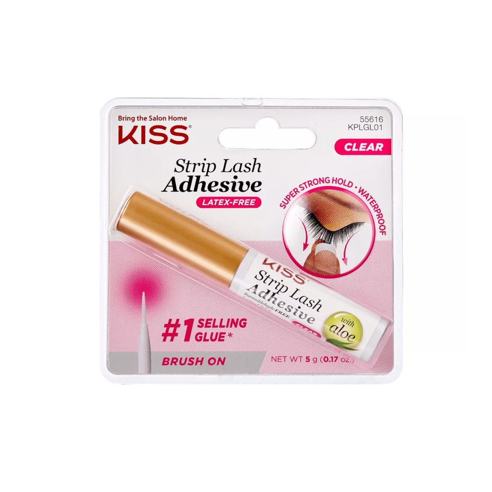 KISS Brush - On False Eyelash Adhesive Clear – 0.17oz - Beauty Exchange Beauty Supply