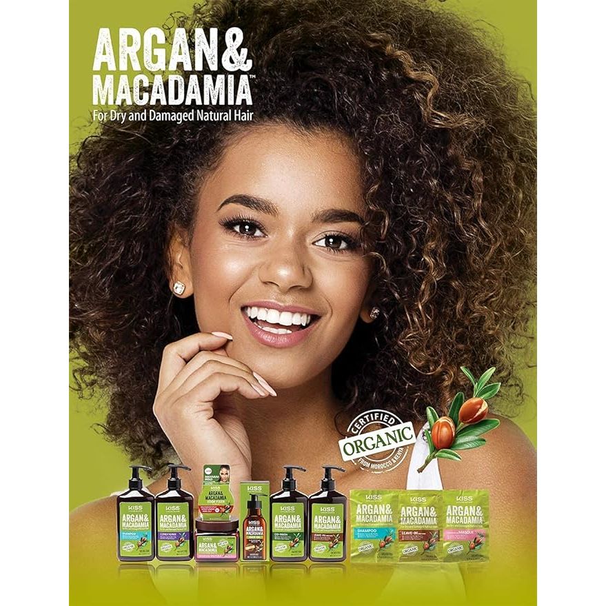 Kiss Colors & Care – Argan Macadamia Hair Care Collection - Beauty Exchange Beauty Supply
