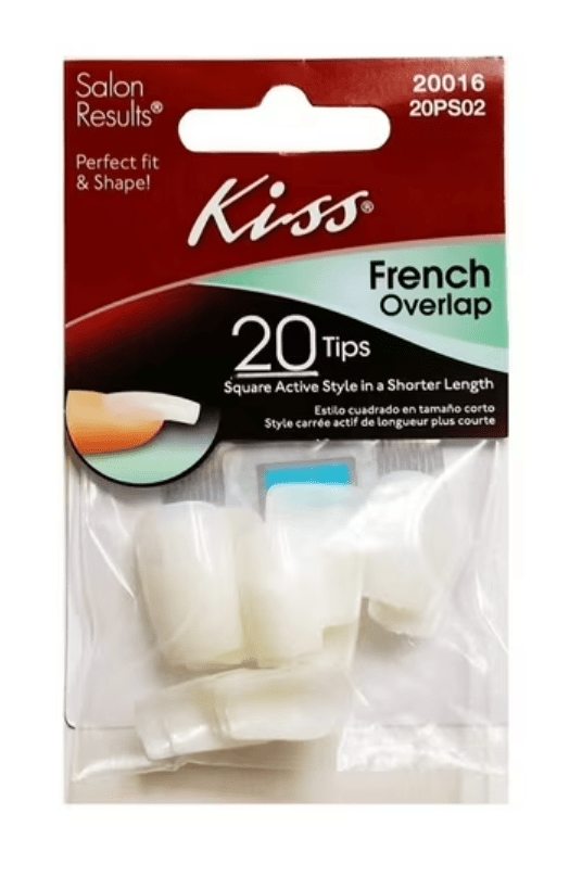 KISS Curve Overlap Nail Tips Natural Finish – 20 Tips - Beauty Exchange Beauty Supply