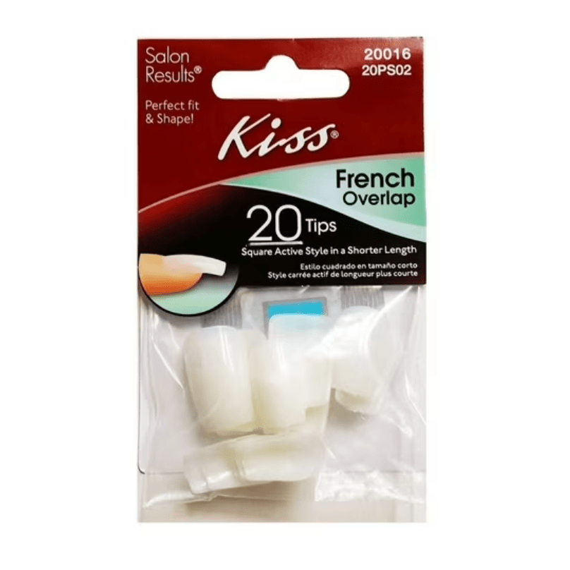 KISS Curve Overlap Nail Tips Natural Finish – 20 Tips - Beauty Exchange Beauty Supply
