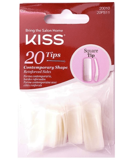 KISS Curve Overlap Nail Tips Natural Finish – 20 Tips - Beauty Exchange Beauty Supply