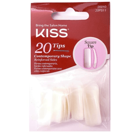 KISS Curve Overlap Nail Tips Natural Finish – 20 Tips - Beauty Exchange Beauty Supply