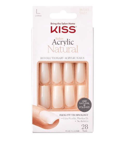 KISS Gel Fantasy & Acrylic French Nude Nails – Premium Finish - Beauty Exchange Beauty Supply